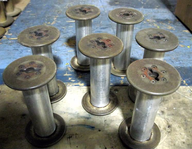 BOBBINS, 6" Traverse x 3.5" Base x 3.5" T. 5/8" Bore.